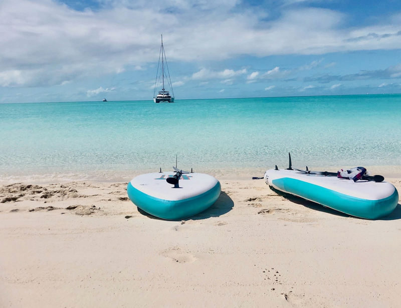 Lagoon 620 large catamaran private charter Bahamas luxury boat rental