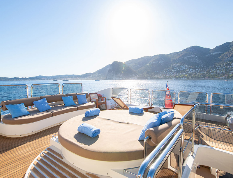 Astondoa yacht charter Nassau Bahamas Rose Island luxury private charter